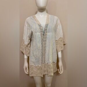 Democracy Cream Lace Detail Garment